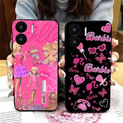 Casing For Xiaomi Redmi A2 / A2 Plus Retro Pink Barbie Print Girly Soft TPU Phone Case Anti-scratch Fall-proof Dirt Resistant Protective
