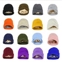 usaj61946 Inverno engrossar forro de cetim gorro chapéus para mulher homem manter quente algodão proteger o cabelo meninos meninas crochê Skullies bonés chapéu malha