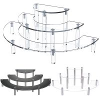 3-Tier Acrylic Round Cupcake Dessert Stand-Riser Display Stand, Display Self for Amiibo Funko POP figures, Retail showcase