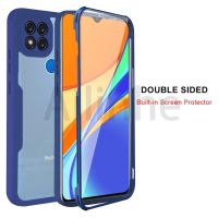 สำหรับ XIAOMI Redmi 9C เคสโทรศัพท์360เต็มรูปแบบสองด้านโปร่งใสปกป้องโทรศัพท์กันกระแทก