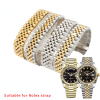 For Rolex Strap Log Type Oyster Perpetual Week Calendar Type Stainless Steel for Rolex Watch Bracelet Men and Women Watch Bands