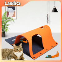 Pet Cat Diy Felt Tunnel With Mint Toy Pendant Multifunctional Kitten Nest Interactive Toy Cat Accessories