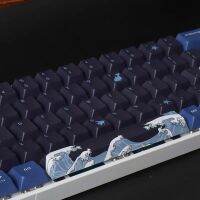 Ukiyoe Coral Sea 125คีย์โปรไฟล์เชอร์รี่ PBT Dye-Sub สีดำภาษาอังกฤษ Clone Keycap สำหรับคีย์บอร์ดเกมกล