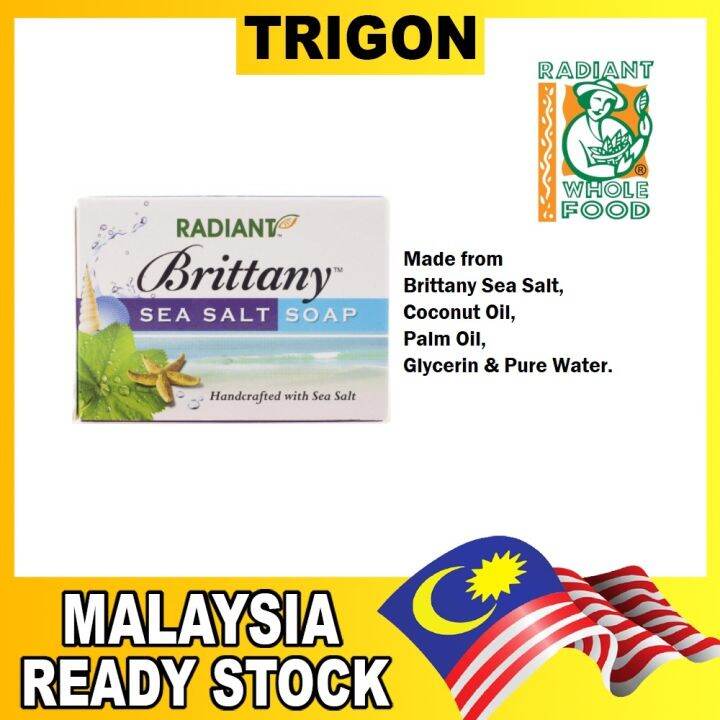 Radiant Brittany Sea Salt Soap No SLS (150g) By Radiant Malaysia