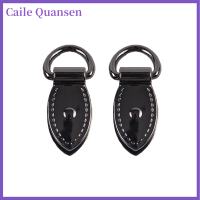 Caile 2pcs Metal Leaf Shape BAG Anchor D-ring BAG Connector หัวเข็มขัดแขวนตะขอกระเป๋าเข็มขัดสายรัดงานฝีมือ DIY อุปกรณ์เสริม