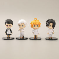 The Promised Neverland Anime10CM 4PcsSet Action Figure Toy Emma Norman Ray Nat Collectible Model Doll Children Christmas Gifts