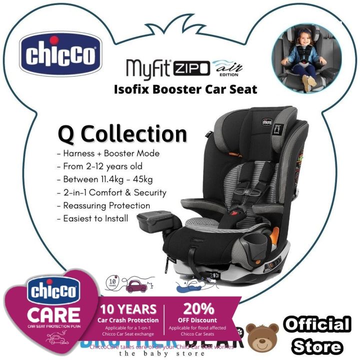 Chicco MyFit Zip Air 2-in-1 Harness   Booster Car Seat for Toddlers and Big - 4