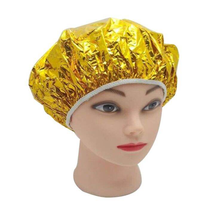 shower-cap-heat-insulation-aluminum-foil-insulation-hat-stretchable-elastic-hair-nets-wig-cap-dyeing-cap-hair-dyeing-tools-adhesives-tape