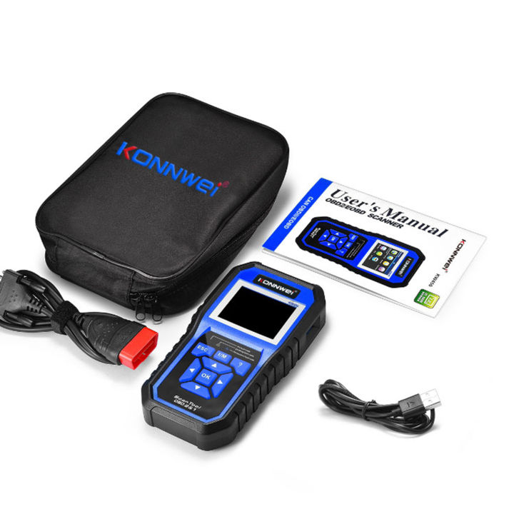 keykits-konnwei-kw450สแกนเนอร์-obdii-เครื่องอ่านโค้ดรถที่แสดงอาการผิดปกติ-reader-ลบ-รีเซ็ตรหัสผิดเครื่องอ่านโค้ดสำหรับ-vw-audi-skoda-เยอรมัน-ver