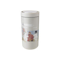 Stelton แก้วเก็บเย็น-ร้อน สุญญกาศ จับไม่ร้อนมือ To Go Click Mug Moomin 0.4L, Soft sand