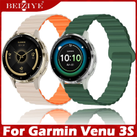 For garmin venu 3s สาย Magnetic Rubber สายนาฬิกา sport นาฬิกา สมาร์ทวอทช์ สายนาฬิกา For garmin venu3s สาย Bracelet Replacement Accessories