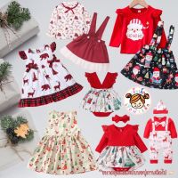 [พร้อมส่ง] เดรสเด็กหญิงคริสต์มาส เดรสซานต้า Romper Dress Christmas ชุดคริสต์มาส?✨✨