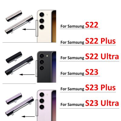 ของแท้เหมาะสำหรับ Samsung Galaxy S22 S23และปุ่มเปิด/ปิดไอโฟน5ก. พิเศษ + อะไหล่กุญแจปุ่มปรับระดับเสียงด้านข้าง