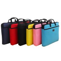 【hot】 Canvas Handbag Paper Documents Storage File Folder Briefcase Stationery Office Supplies Customize Logo