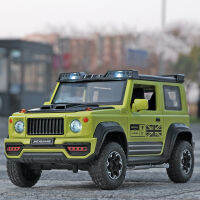 1:18 SUZUKI Jimny Off-Road SUV รุ่นรถของเล่น Diecasts หล่อเสียงและแสงรถของเล่นสำหรับเด็ก Vehicle