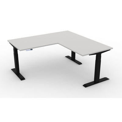 Ergotrend โต๊ะเพื่อสุขภาพเออร์โกเทรน Sit 2 Stand GEN4 (Triple Motor) ขาสีดำ L- shape 180x75-180x75