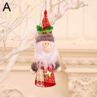 JK3U คริสต์มาสซานตาคลอสเครื่องประดับตกแต่ง Snowman Reindeer Home Decor