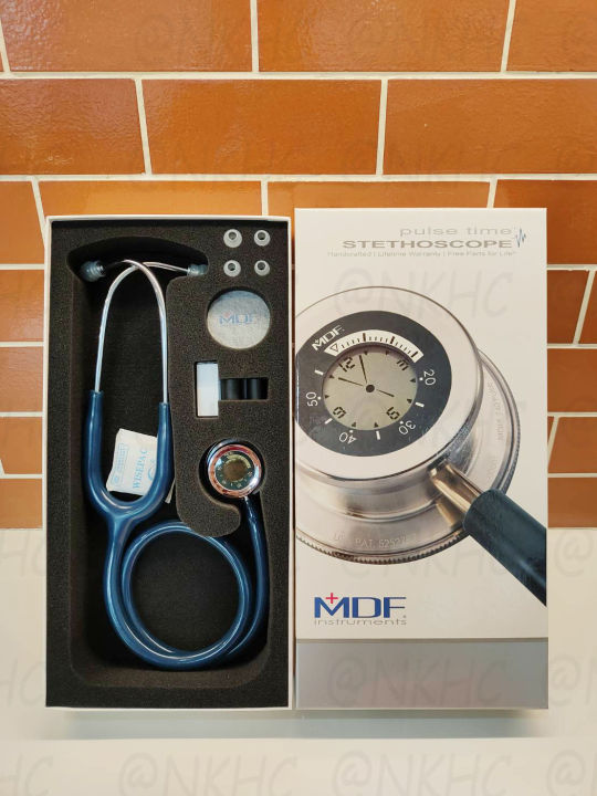 หูฟังทางการแพทย์-stethoscope-ยี่ห้อ-mdf740-pluse-time-สีน้ำเงิน-color-maliblu-mdf740-10