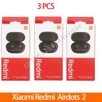 Xiaomi Redmi Airdots 3/6/10ชิ้นแบบดั้งเดิมพร้อมลดเสียงรบกวนแบบไมโครโฟนสวมศีรษะไร้สาย2หูฟังบลูธูทที่แท้จริง