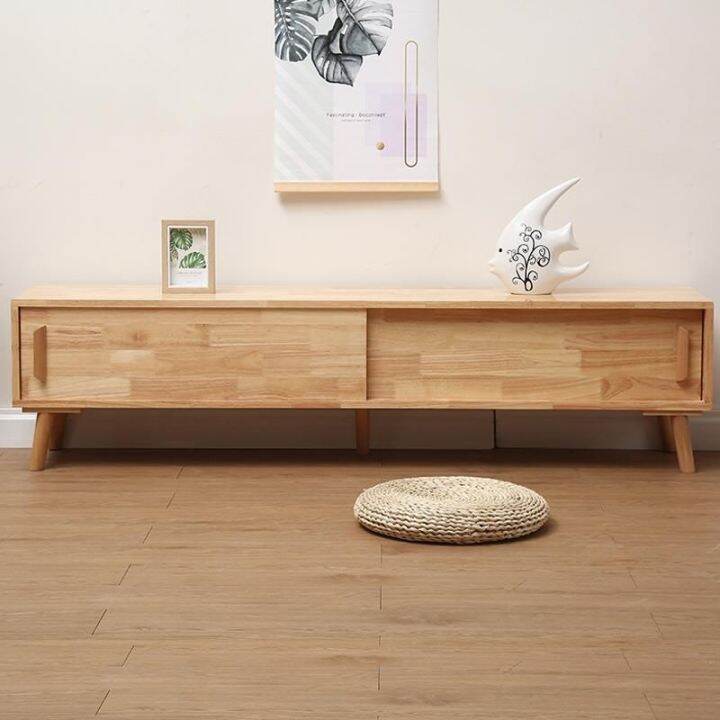 TV Console Media & TV StorageSolid Wood TV Stand Coffee Table