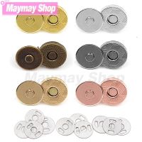 10sets/lot 10mm-18mm Magnetic Buttons Bags Magnet Automatic Adsorption Buckle Wallet Buttons Metal Thin Buttons Snaps With Tool Haberdashery