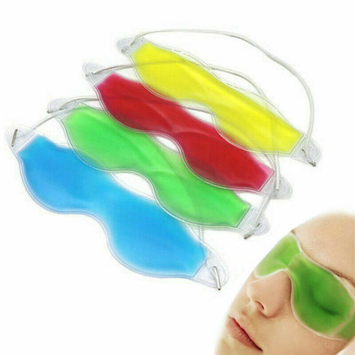 Gel Eye Mask Cold Pack Warm Hot Heat Ice Cool Soothing Tired Eyes