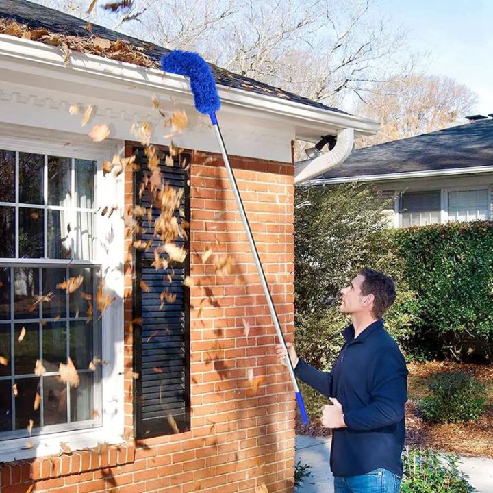 gutter-cleaning-brush-roofing-tool-with-telescopic-extendable-pole-8-2ft-guard-cleaner-tool-easy-remove-leave