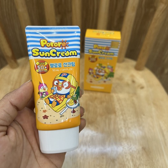 Mẫu mới kem chống nắng trẻ em pororo sun cream 50ml - ceria cosmetics store - ảnh sản phẩm 1