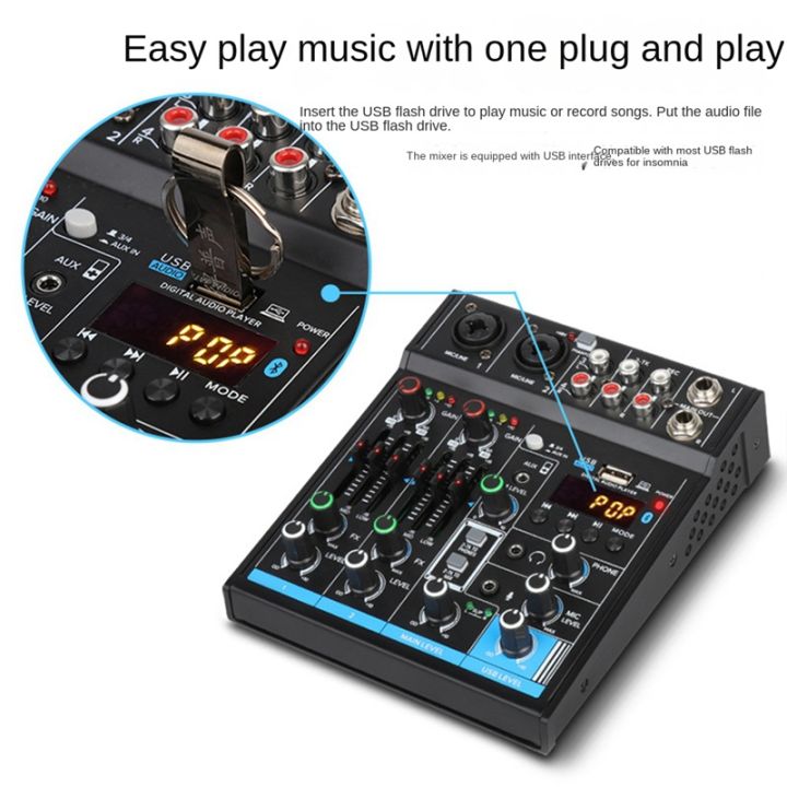 4-channel-bluetooth-audio-mixer-sound-card-audio-dj-16-digital-effects-noise-reduction-console-usb-recording