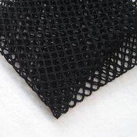 Fashion White Stretch Mesh Fabric Brit Style Spandex Polyester Plaid Black Hollow Net Fabric Sewing Cloth Tissu tecidos Hot Sale