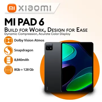 Global Version Xiaomi Pad 6 Snapdragon 870 Processor 128GB/256GB 144Hz  WQHD+ Display 8840 mAh 33W