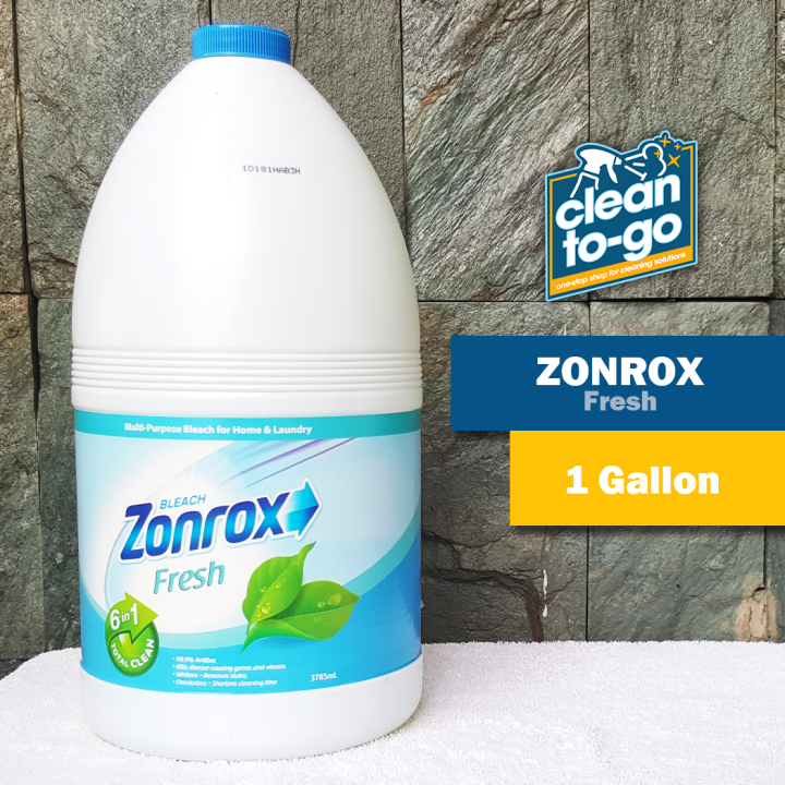 ZONROX Bleach Fresh Scent 6in1 Total Clean 1 Gallon (3.785L) 99.9