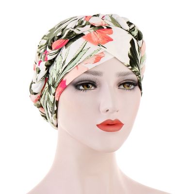 【YF】 Print Cotton Muslim Turban Scarf for Women Inner Hijab Cap Headwear Arab Wrap Head Hair Accessories Hat