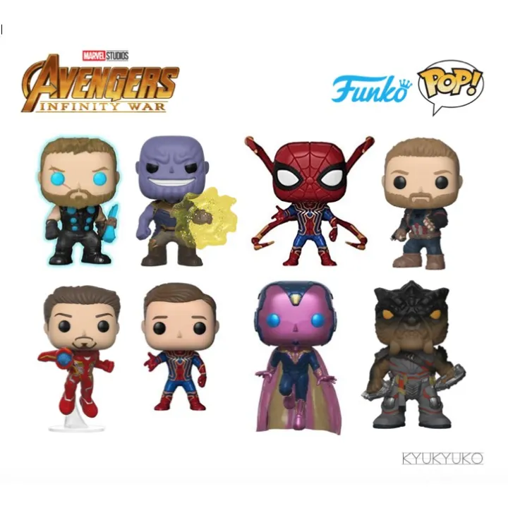 maceta mamífero colonia Funko Pop Marvel Avengers Infinity War EXCL Thanos Vision Cull Captain Thor  Iron Spider Iron Man | Lazada PH