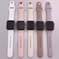 Silicone Strap For Apple Watch Band Ultra 49mm 45mm 44mm 41mm 40mm Watchband Wrist Bracelet correa iwatch Series 3 4 5 6 7 8 SE