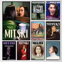 นักร้องอเมริกัน-นักแต่งเพลง Mitski Miyawaki โปสเตอร์นิตยสารปกผ้าใบจิตรกรรมฝาผนังรูปภาพสำหรับห้องนอนบาร์และคลับตกแต่งบ้าน