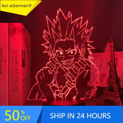 Anime My Hero Academia Led Night Light Eijiro Kirishima Lamp for Room Deco Birthday Gift Eijiro Kirishima Light My Hero Academia