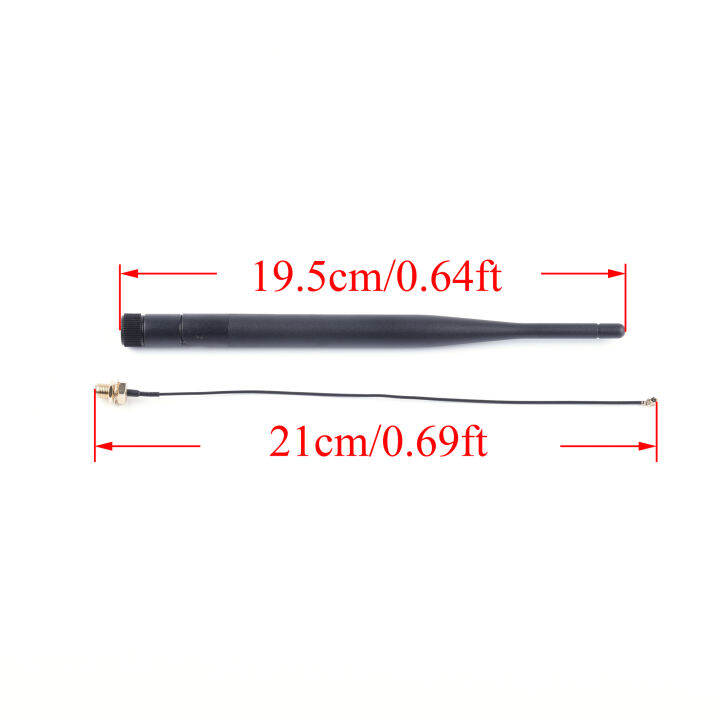 เสาอากาศ6dbi-2-4g-433mhz-rp-sma-ขั้วต่อปลั๊กตัวผู้เสาอากาศทิศทางกันน้ำมุมขวาสำหรับโมเด็มเราเตอร์-wifi-โมดูล