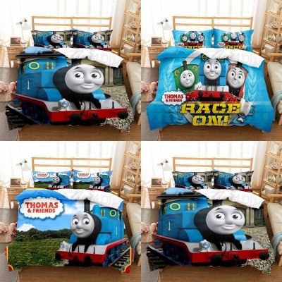 YT Thomas and friends 3in1 Bedding Set Bed Sheet Quilt Cover Bedroom Comfortable Home Suit TY