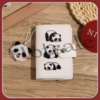 【hot sale】 ◕ B11 Ready Stock Quick Shipment!Short Wallet Cartoon Panda Card Holder Large Capacity Multi-Card Slot Female Small Drivers License Male Id Bag Storage Anti-Degaussing Anti-Theft Brush