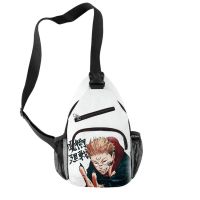 〖Margot decoration〗 Anime Jujutsu Kaisen Fashion Multifunction Shoulder Bag Crossbody Bag On Shoulder Travel Sling Bag Pack Messenger Pack Chest Bag