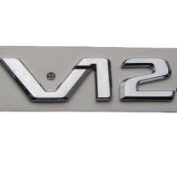 Chrome Black V12 V 12 Letters Sides Fender Badges Emblems Emblem Badge for Mercedes Benz MAYBACH S500L S600L S63 S65 S65L AMG