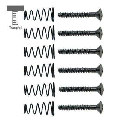 ：《》{“】= Tooyful 6 Pieces Iron SSS Single Coil Pickup Adjusting Height Screws With Springs Set For Electric Guitar Replacement Parts