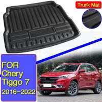 สำหรับ Chery Tiggo ถาดเก็บที่รองเท้า2022ท้ายรถพรมสำหรับรถยนต์พรมเช็ดเท้าสำหรับ Chery Tiggo 7 2016 2017 2018 2019 2020 2021