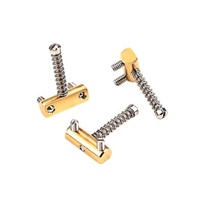 3Pcs Vintage Style Fixed Tele Electric Guitar Bridge Brass Saddles TL Bridge Guitar Commemorative Guitar Bridge Copper Saddle Suitable for TELE Electric Guitar Bridge