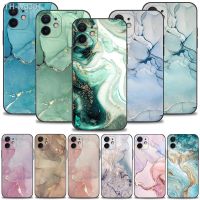 Phone Case For iPhone 14 14 13 12 11 Pro Max XS Max XR X 7 8 Plus 12 Mini 6S Capa Black Shell Pink Gold Marble Art Fashion