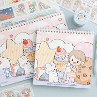 Release Paper Book DIY Handmade Portable A5/A4 Cute Girl Bunny Hand Account Notebook Stationery Supplies Note Books Pads