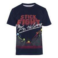 Stick War Kids T-shirt Casual Tshirt Boys Stickman Fight Tops 5-14years Old