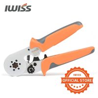 IWISS Hexagonal Crimper Plier HSC8 6-6A Self-adjustable Crimping Tools Used for AWG 23-10 (0.25-6.0mm2) Cable end-sleeves