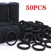 ✠☑☽ 50/100Pcs High Elastic Hair Bands for Women Girls Black Hairband Rubber Ties Ponytail Holder Scrunchies Kids Hair Accessories